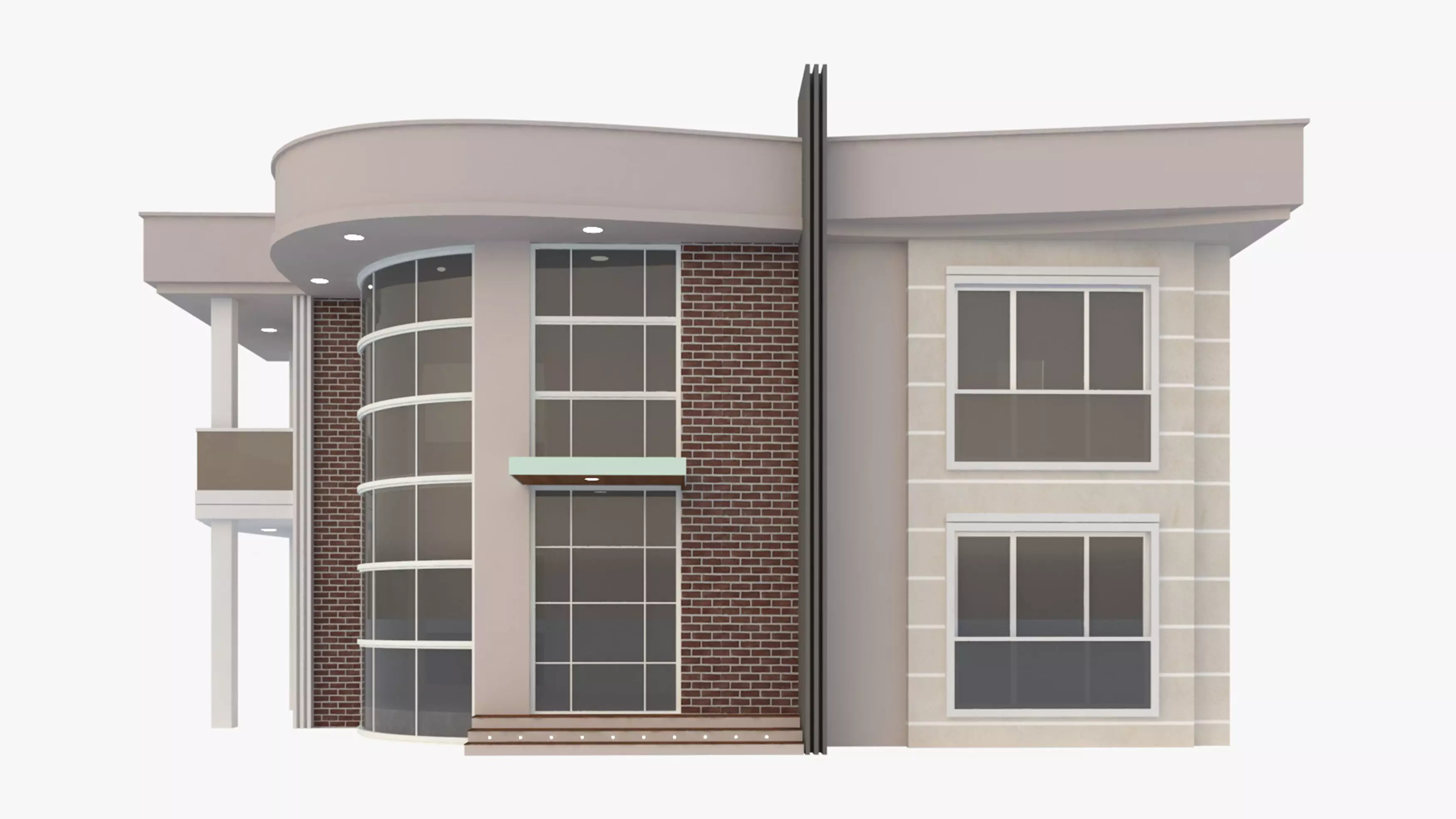 Modern Villa 3D model_0