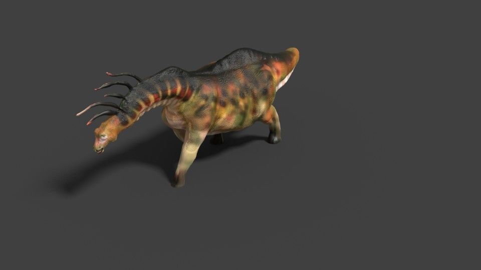 bajadasaurus dinosaur 3D model_1