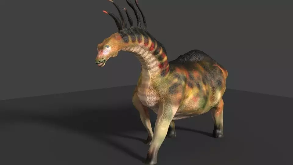 bajadasaurus dinosaur 3D model_0
