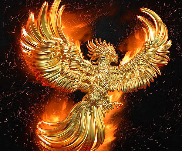 phoenix pendant 3D print model