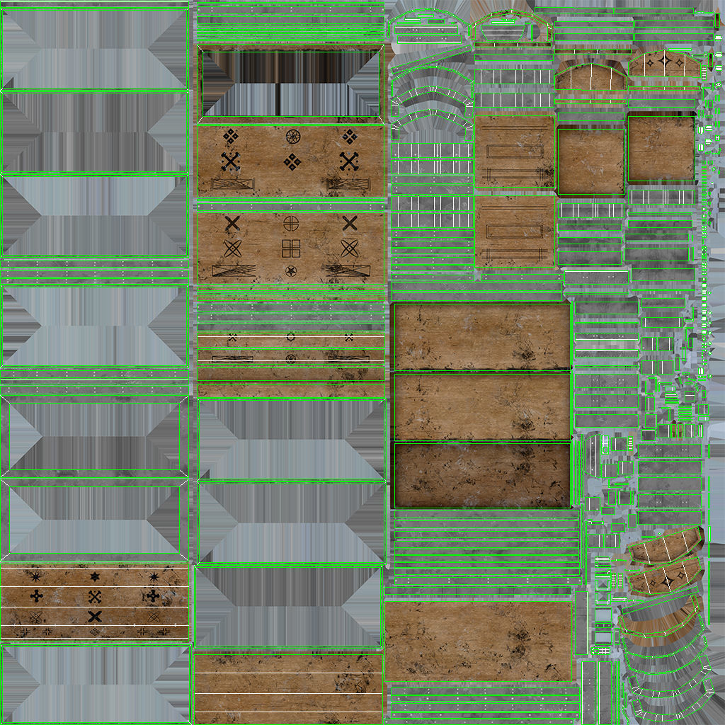 Medieval Chest Low-poly 3D model_12