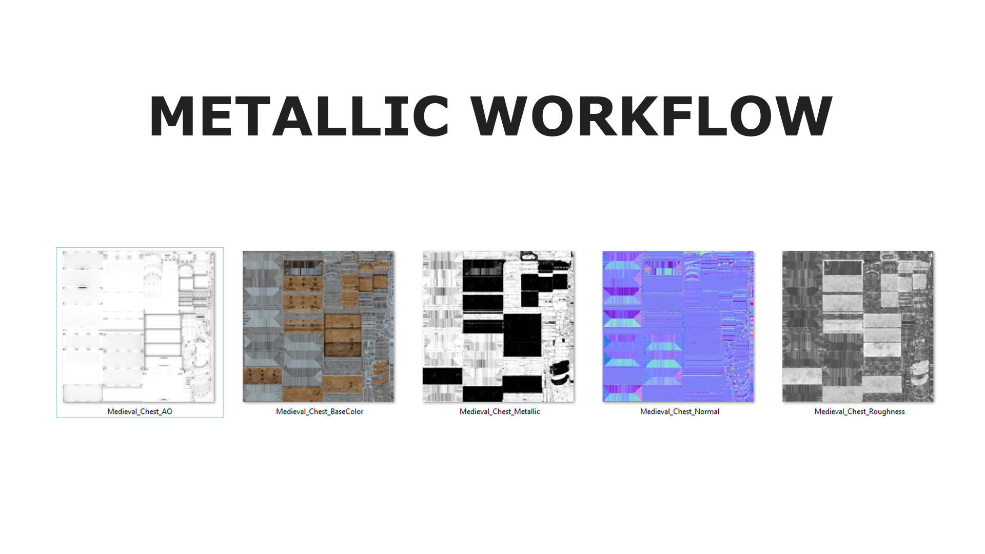 Medieval Chest Low-poly 3D model_13
