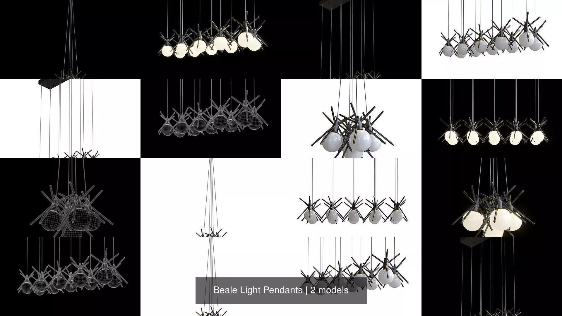 Beale Light Pendants 3D Model Collection_0