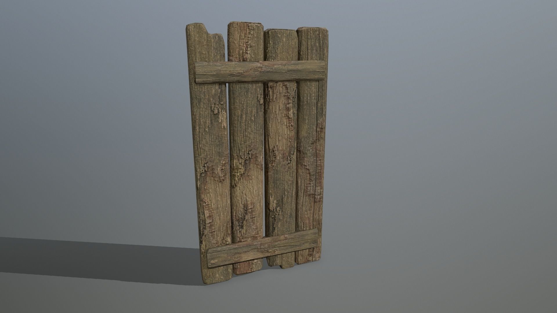 wood and rope Low-poly 3D model_27