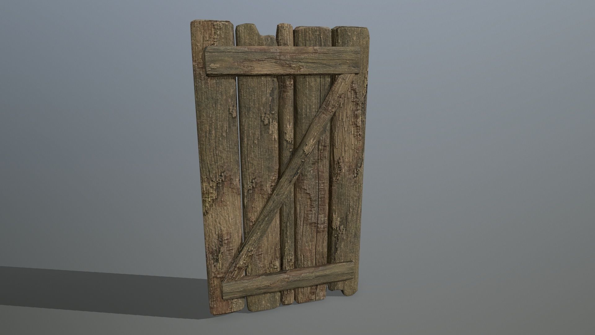 wood and rope Low-poly 3D model_30