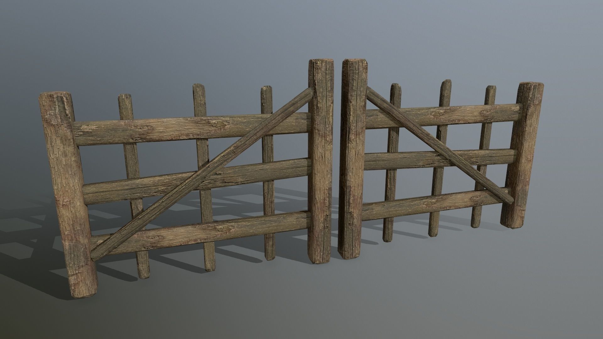 wood and rope Low-poly 3D model_28