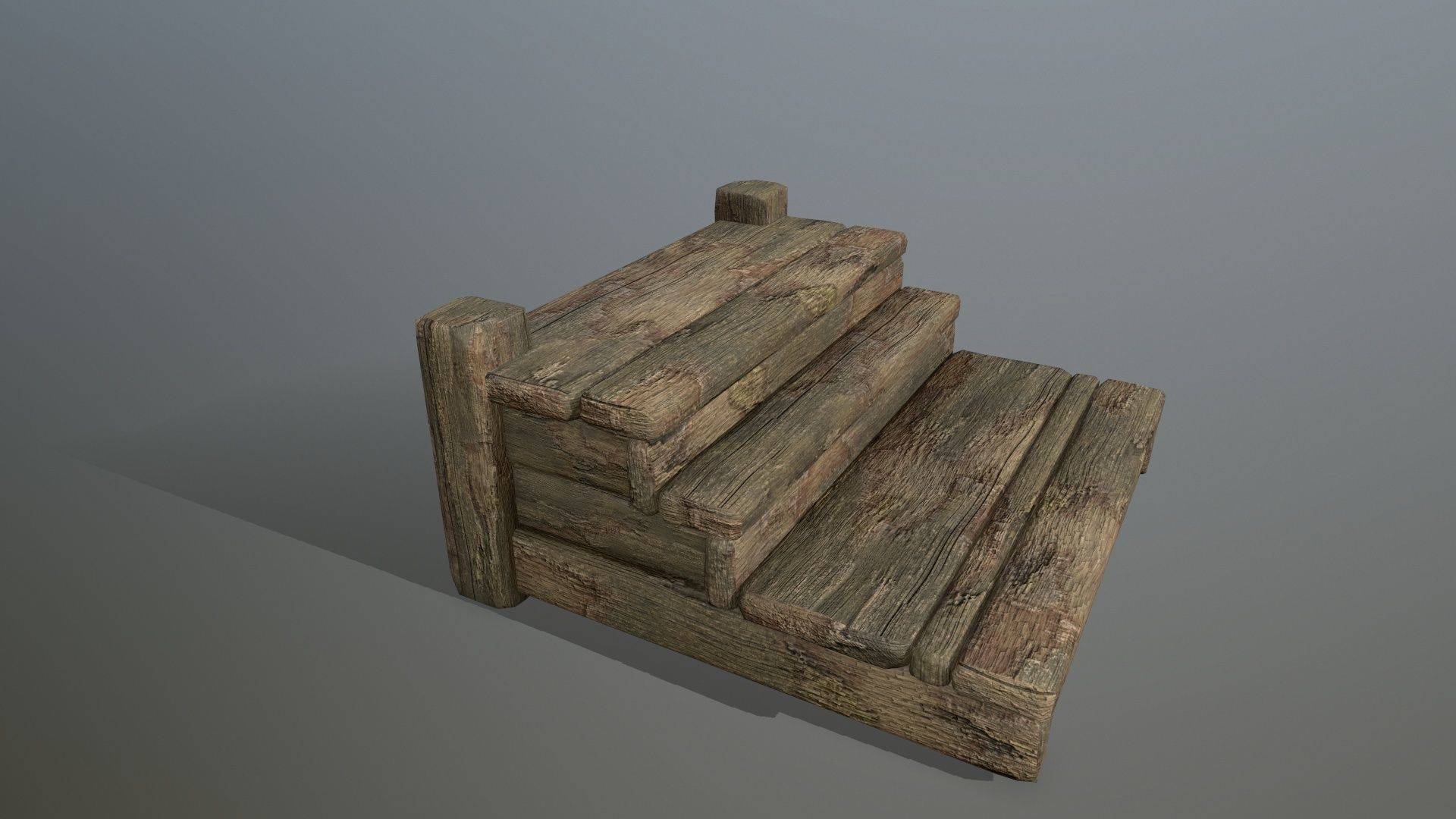 wood and rope Low-poly 3D model_20