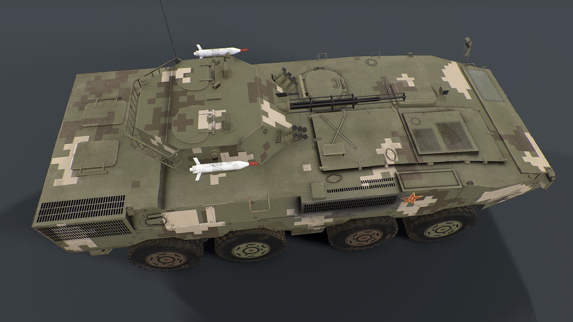 ZBD 08 and ZTL 11 Pack  Low-poly 3D model_2