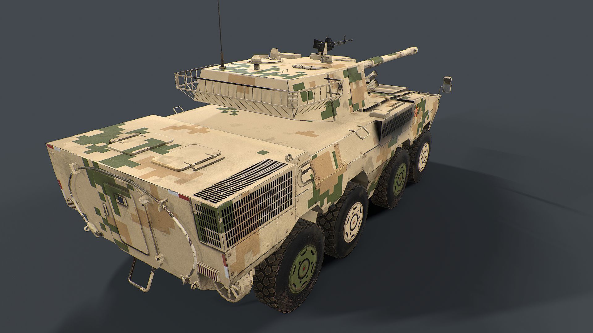ZBD 08 and ZTL 11 Pack  Low-poly 3D model_15