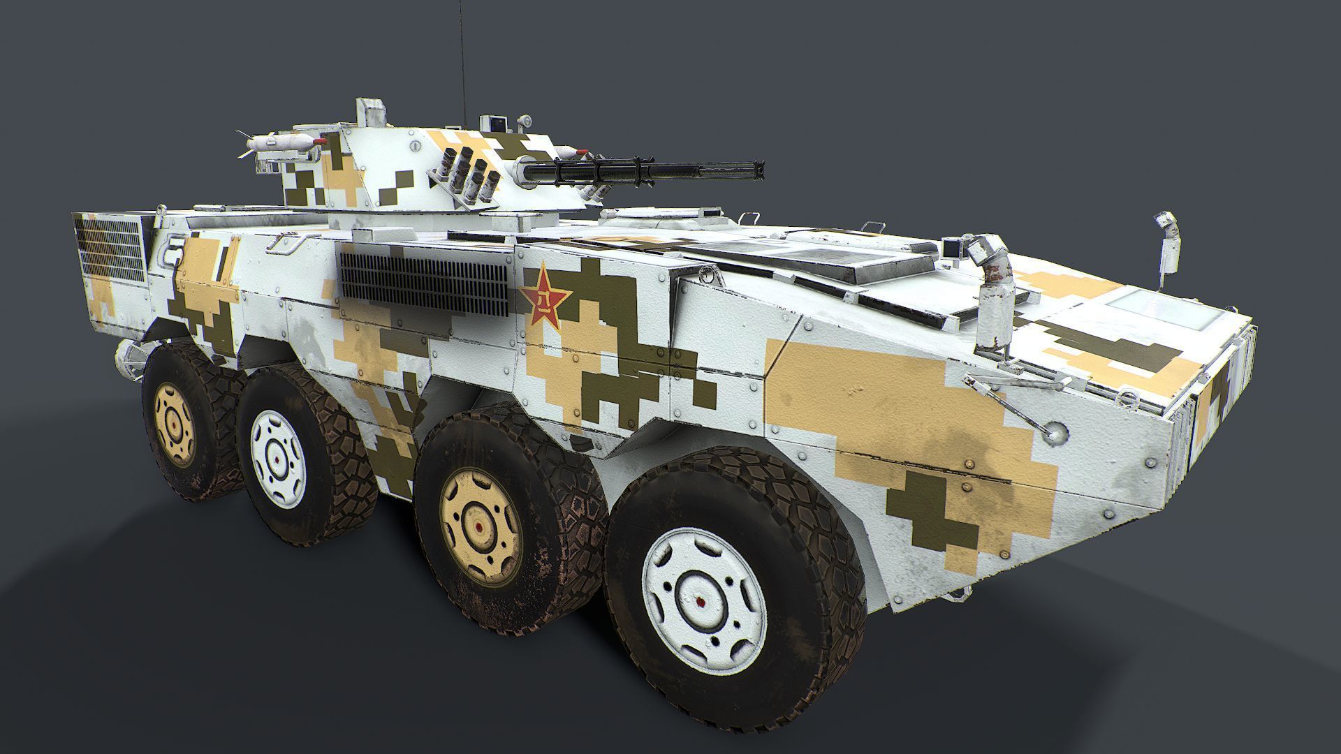 ZBD 08 and ZTL 11 Pack  Low-poly 3D model_13