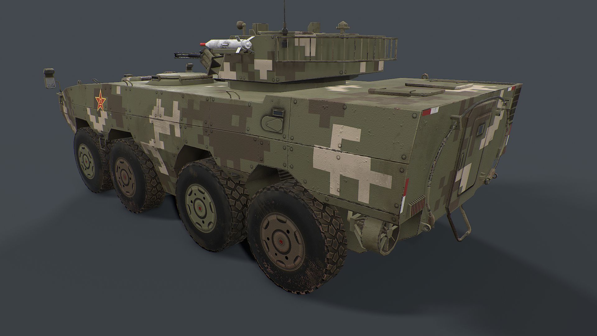 ZBD 08 and ZTL 11 Pack  Low-poly 3D model_4
