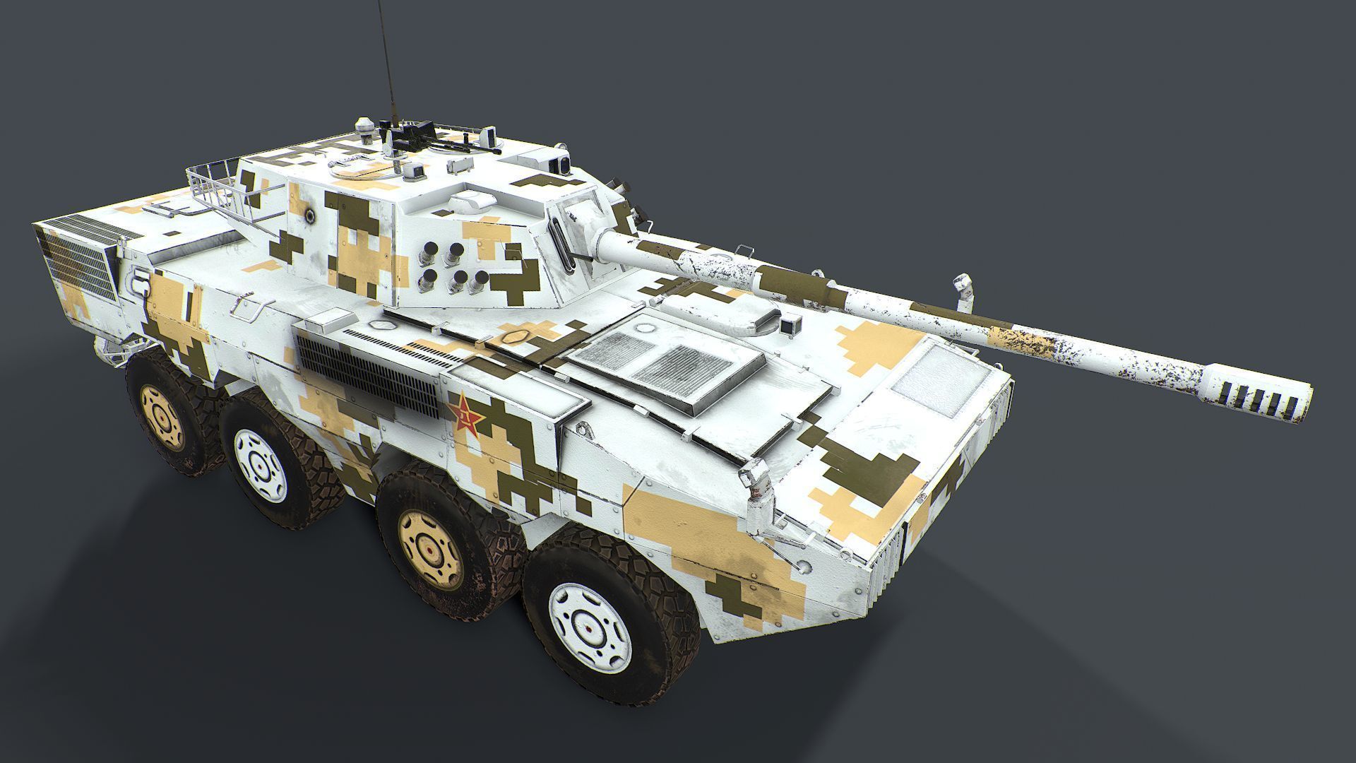 ZBD 08 and ZTL 11 Pack  Low-poly 3D model_17