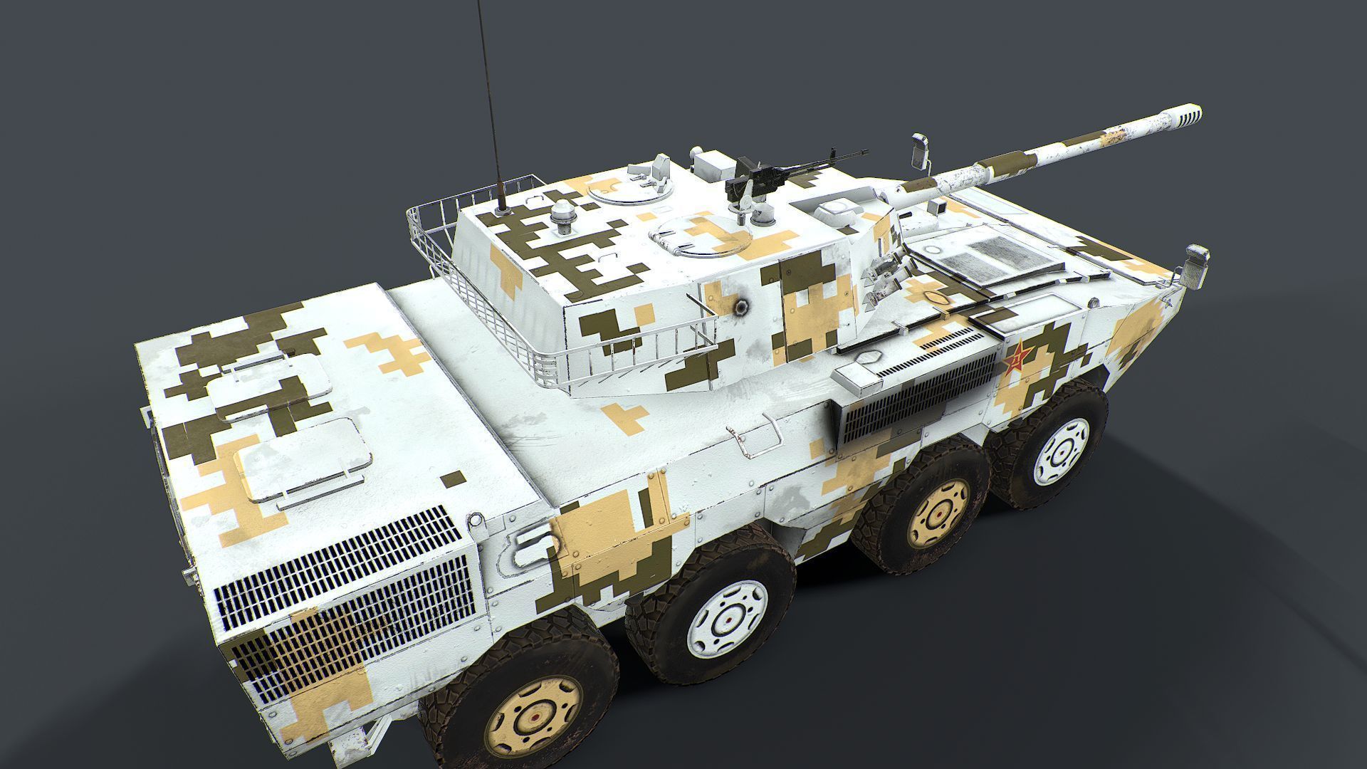 ZBD 08 and ZTL 11 Pack  Low-poly 3D model_18