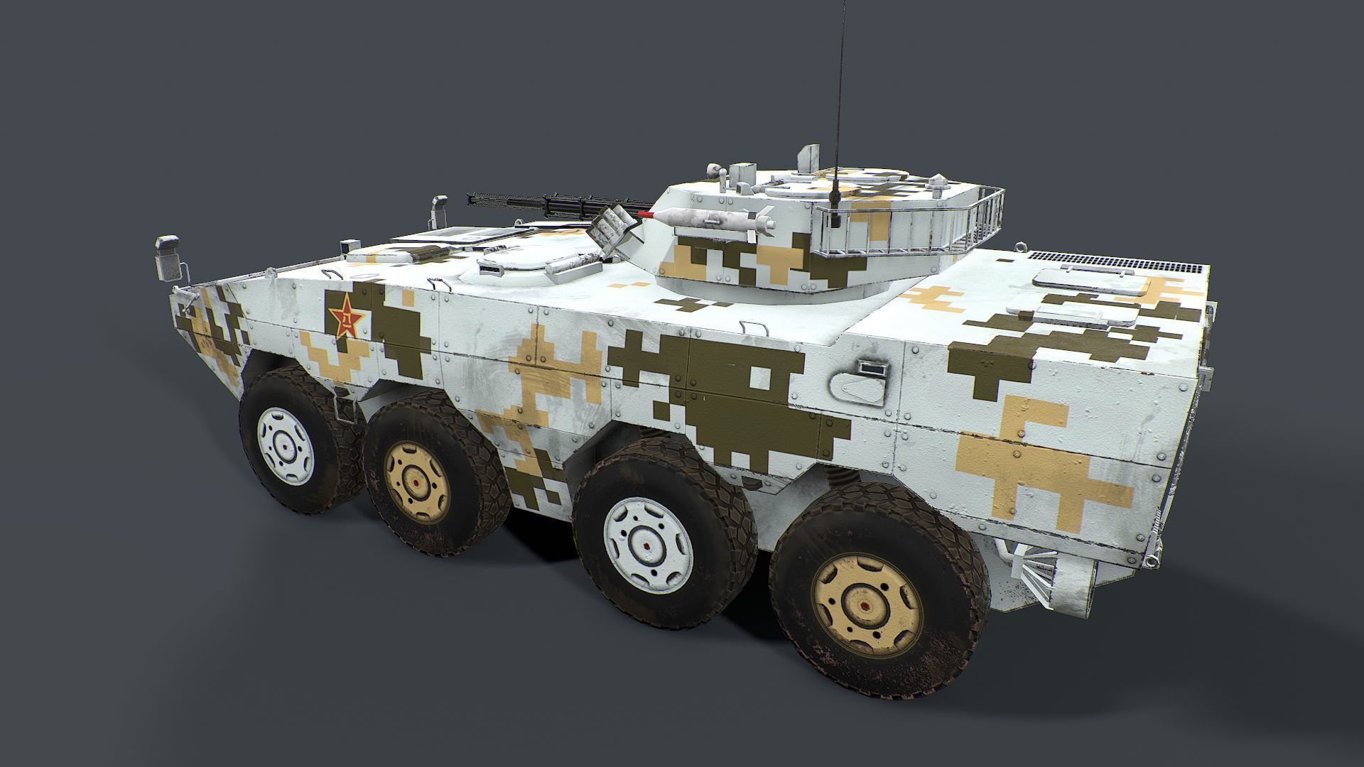 ZBD 08 and ZTL 11 Pack  Low-poly 3D model_12