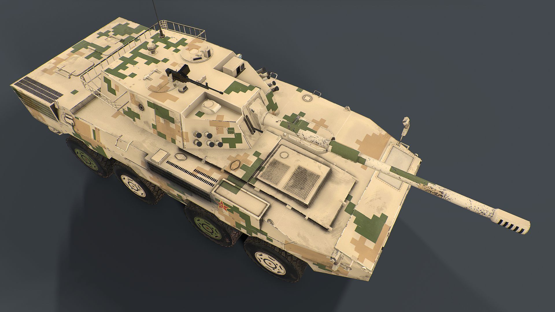 ZBD 08 and ZTL 11 Pack  Low-poly 3D model_16