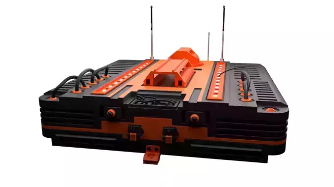 Drone orange and tank 3D model