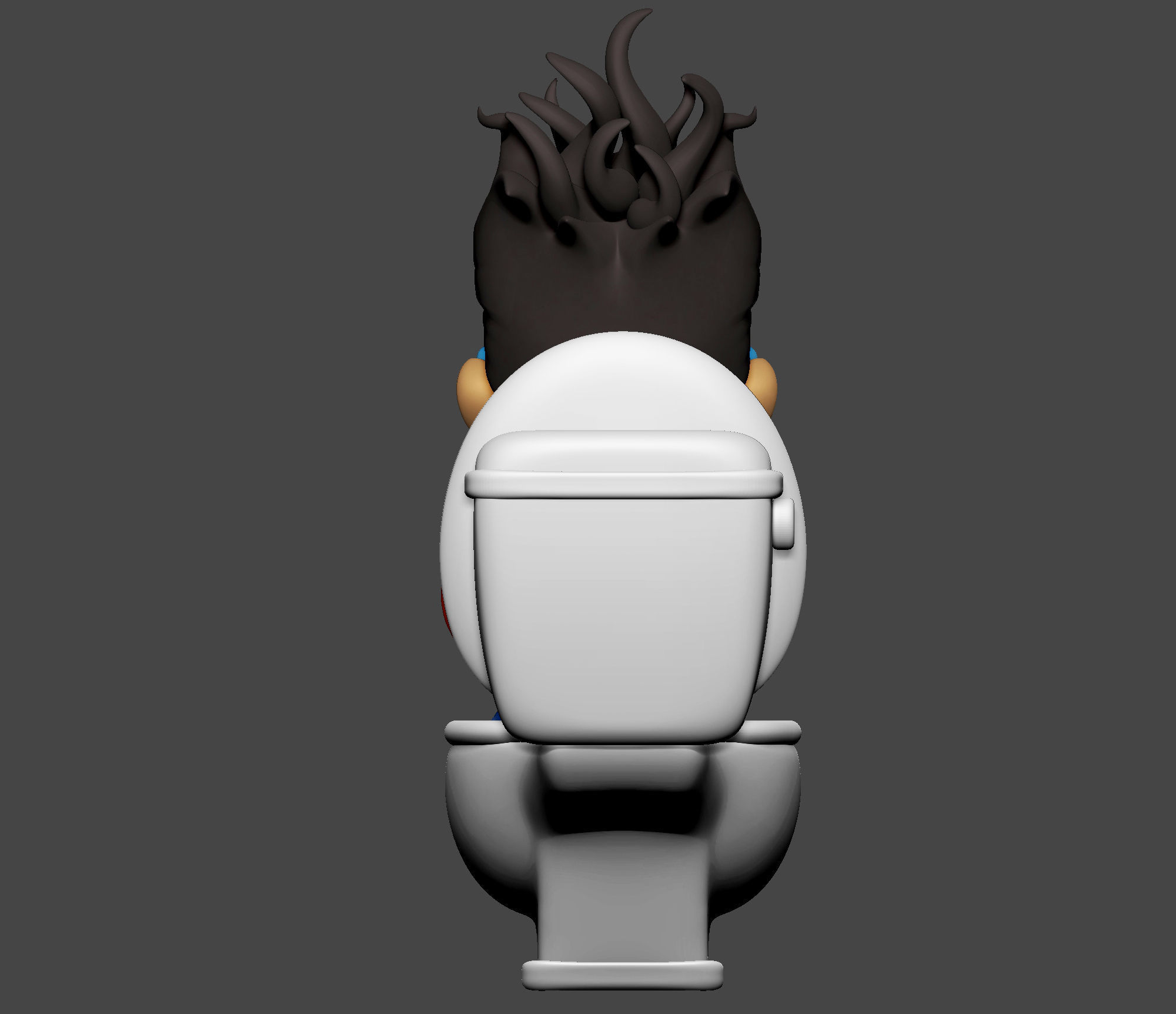 Pooping Boy 3D print model_7