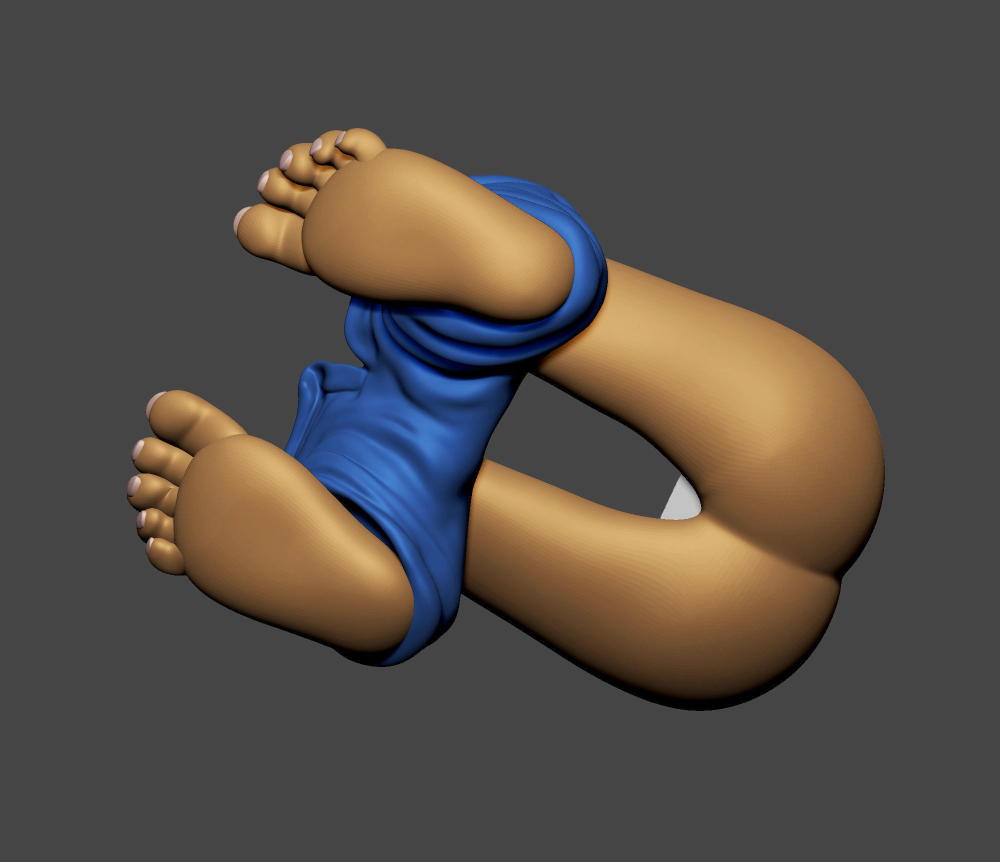 Pooping Boy 3D print model_18