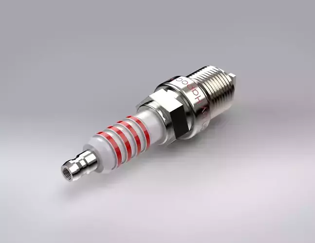  3D Model Spark plug