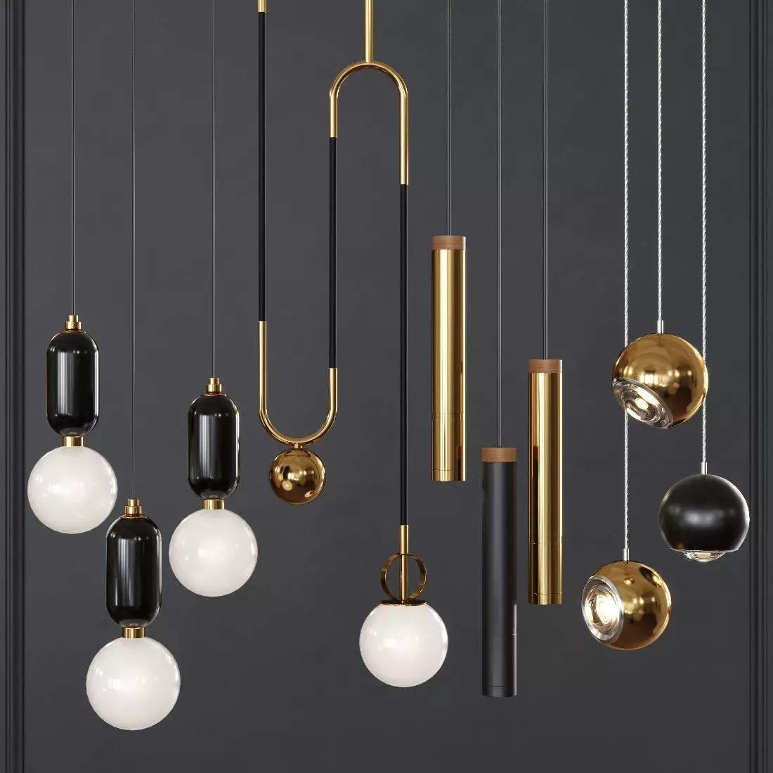 Pendant set 011 3D model_0