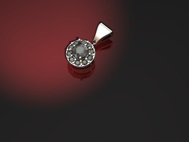 halo ring and pendant 3D print model