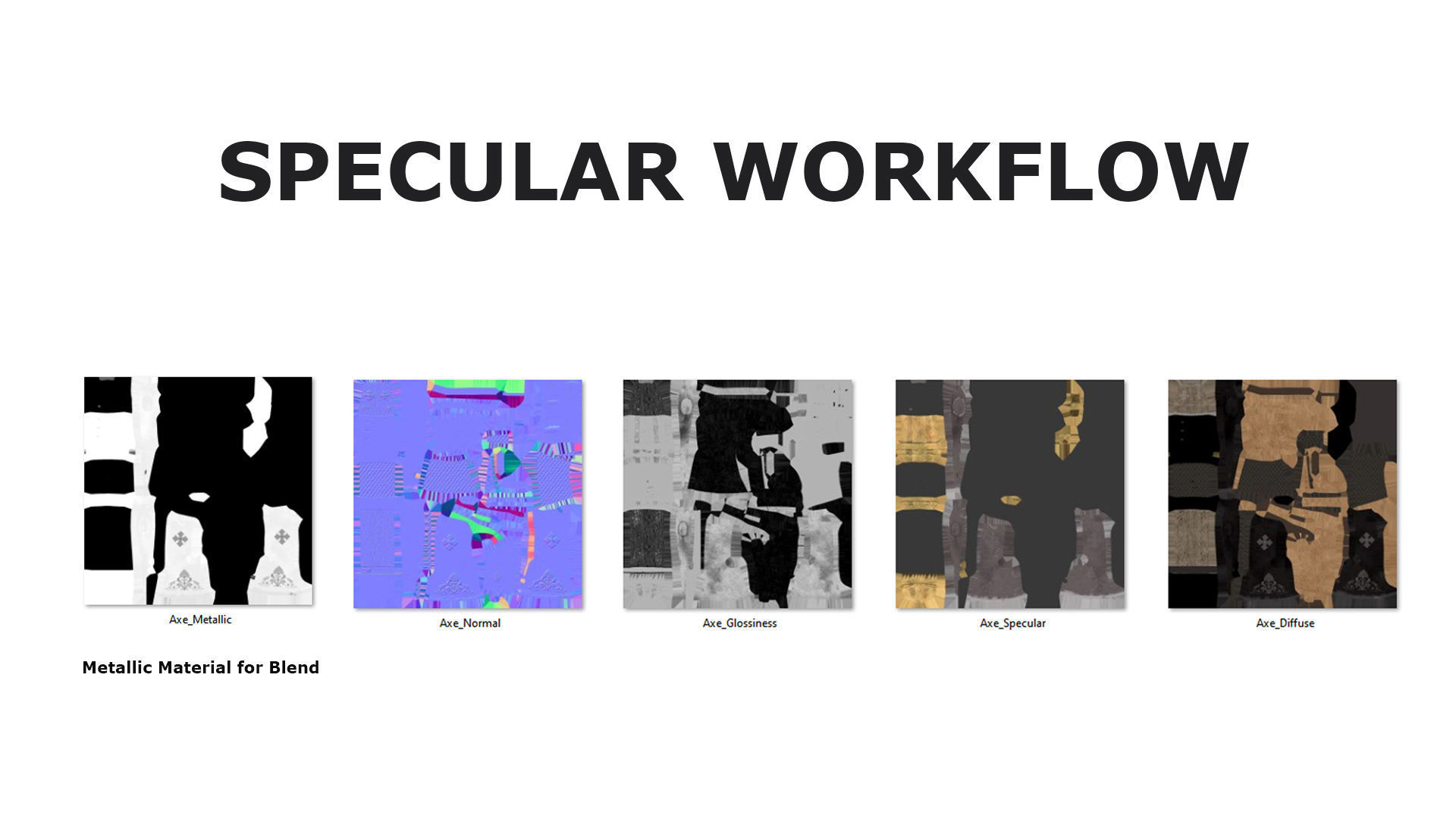 Axe GameReady Low-poly 3D model_17