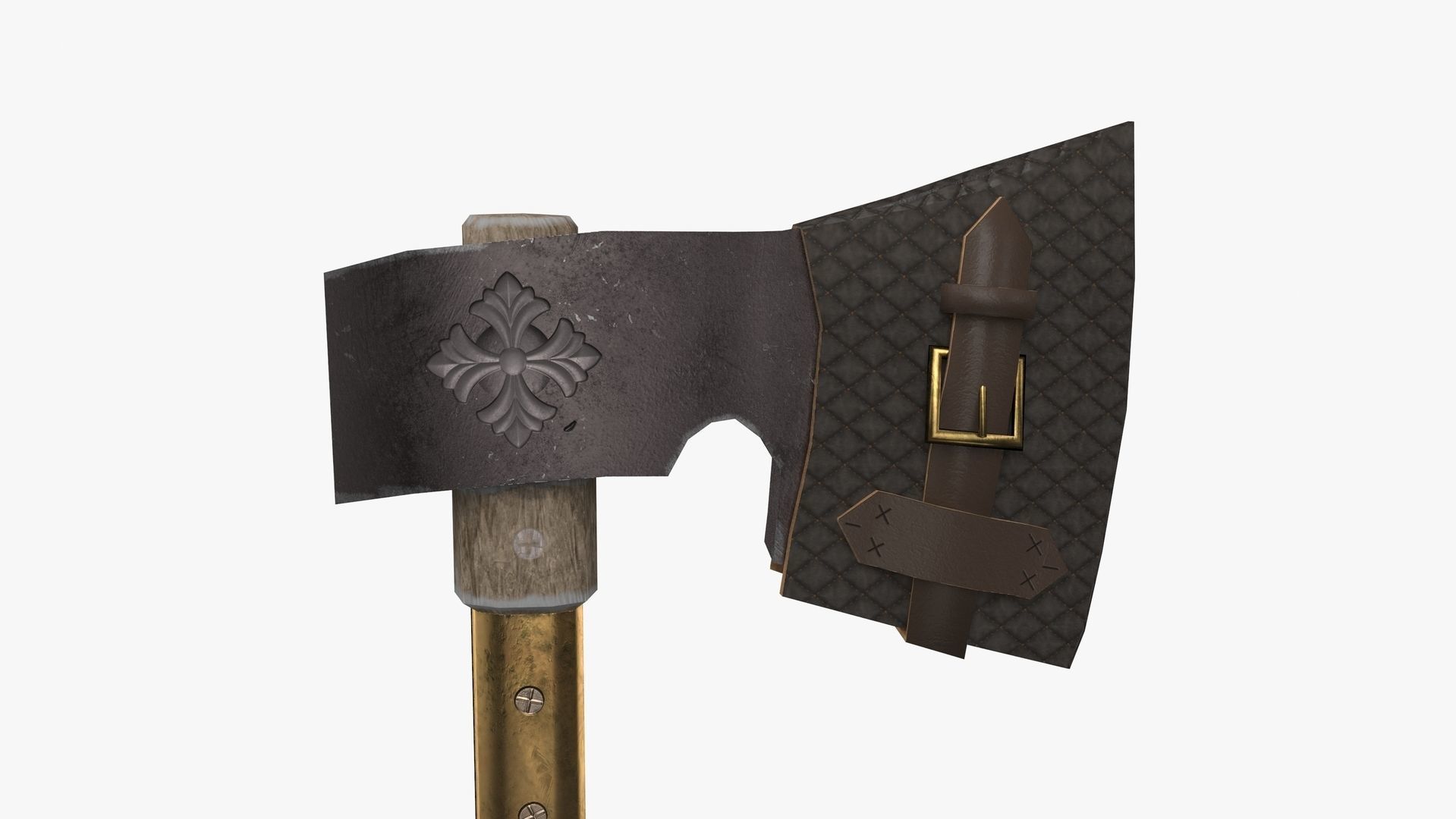 Axe GameReady Low-poly 3D model_12