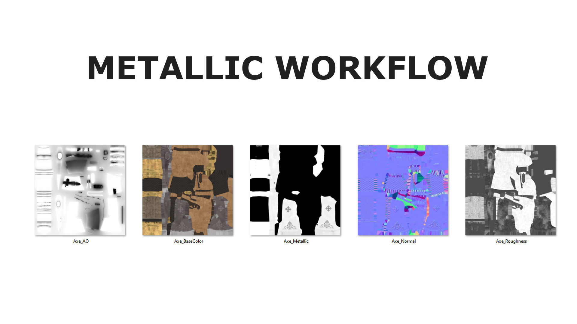 Axe GameReady Low-poly 3D model_16