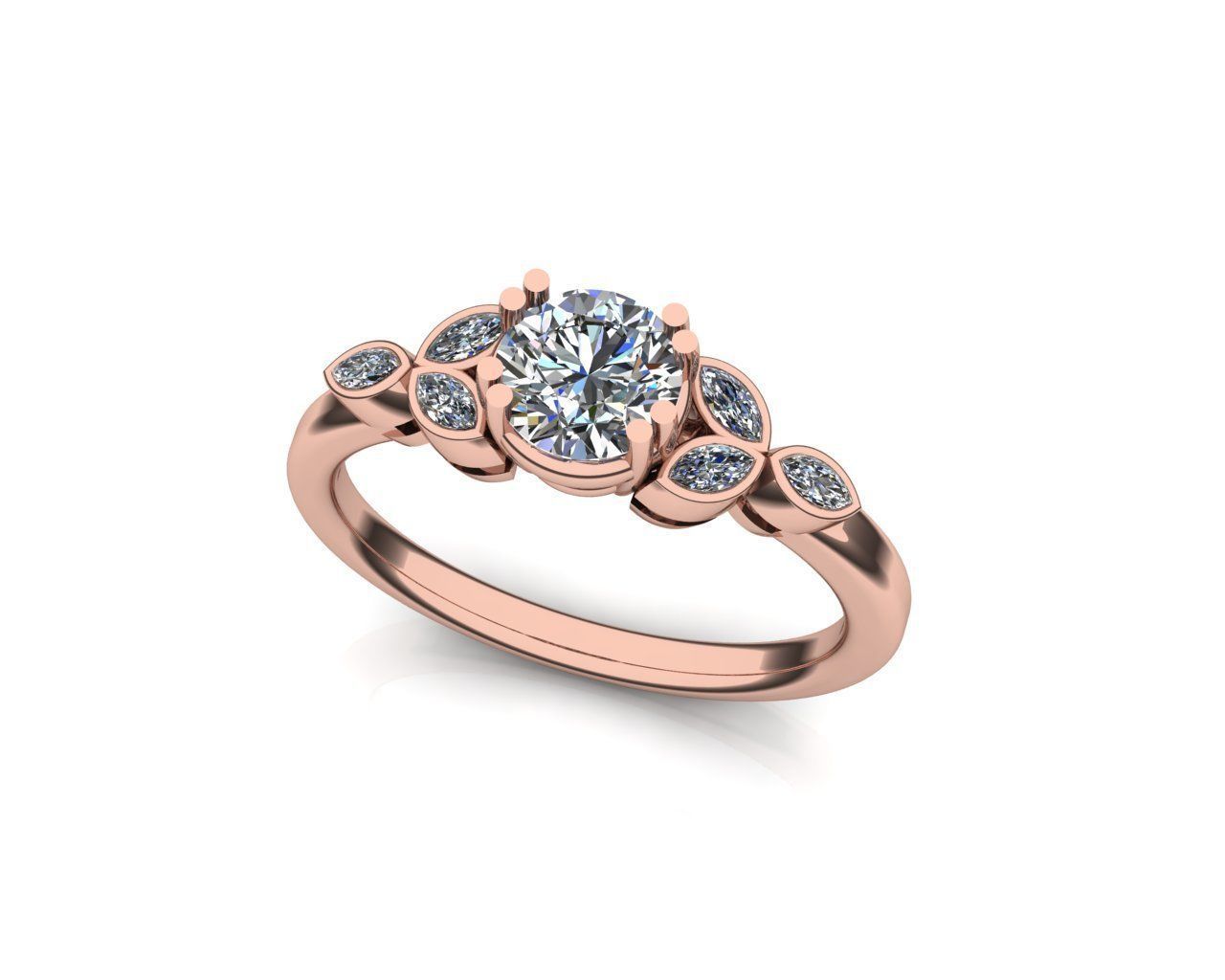 Engagement ring  3D print model_4