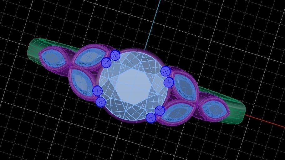 Engagement ring  3D print model_1