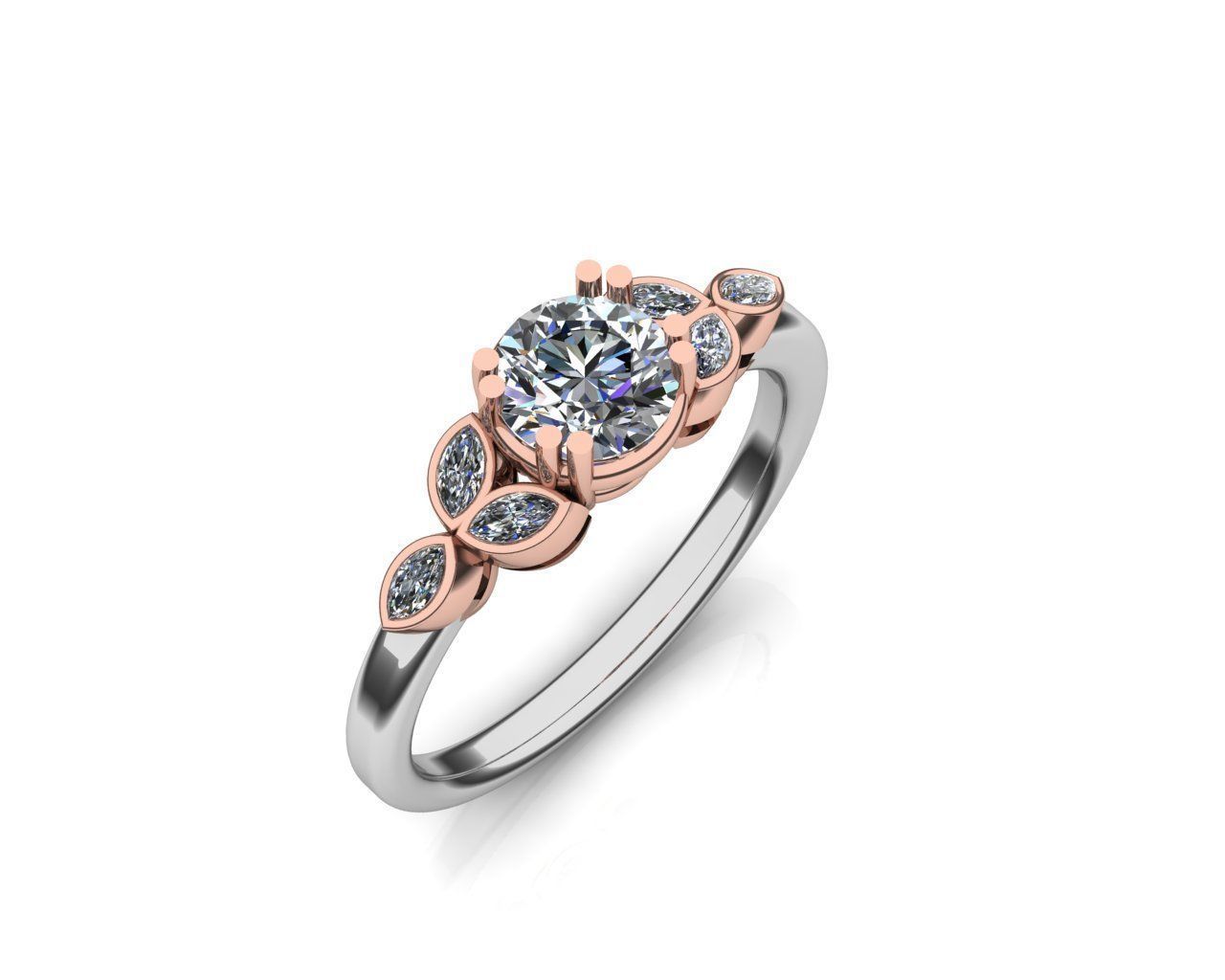 Engagement ring  3D print model_7