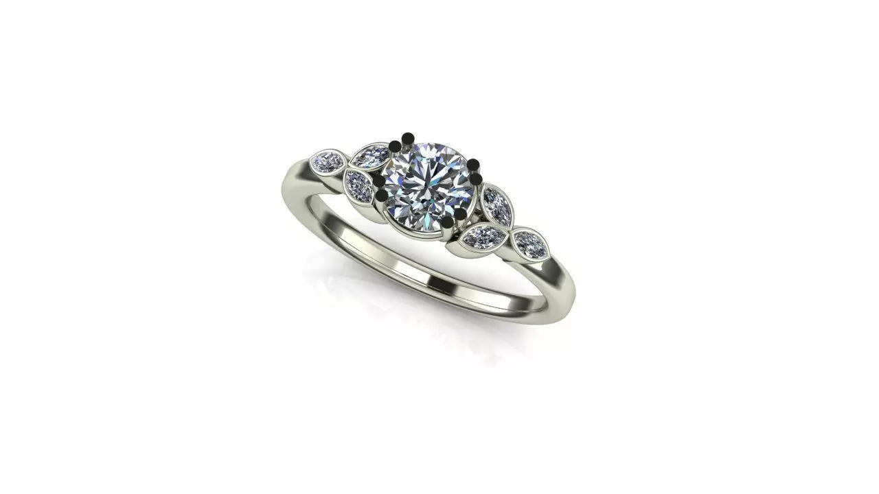 Engagement ring  3D print model_0