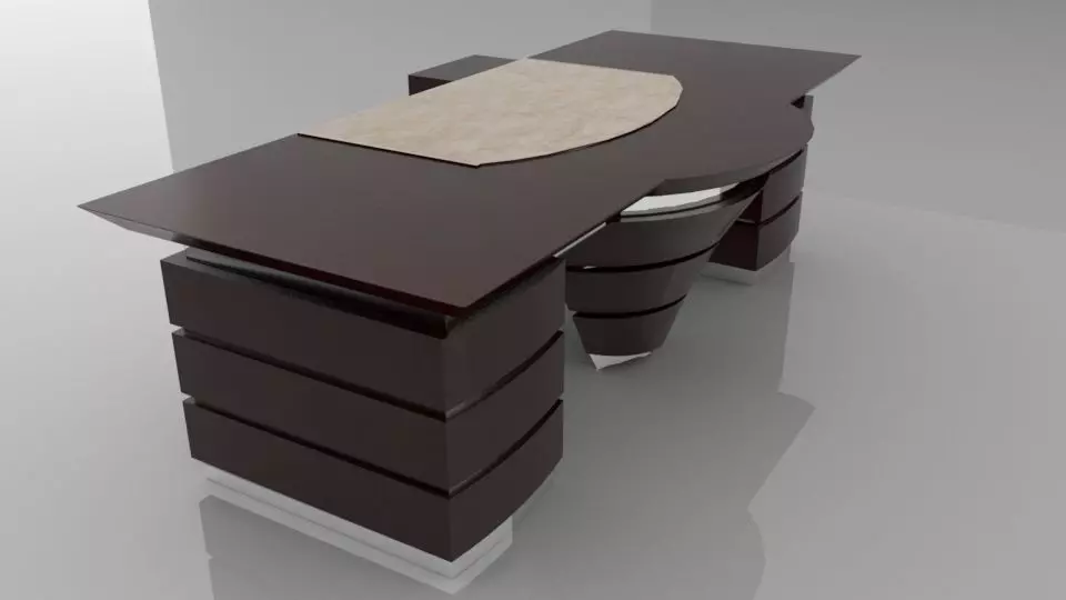 An Elegant Office Table 3D model_0