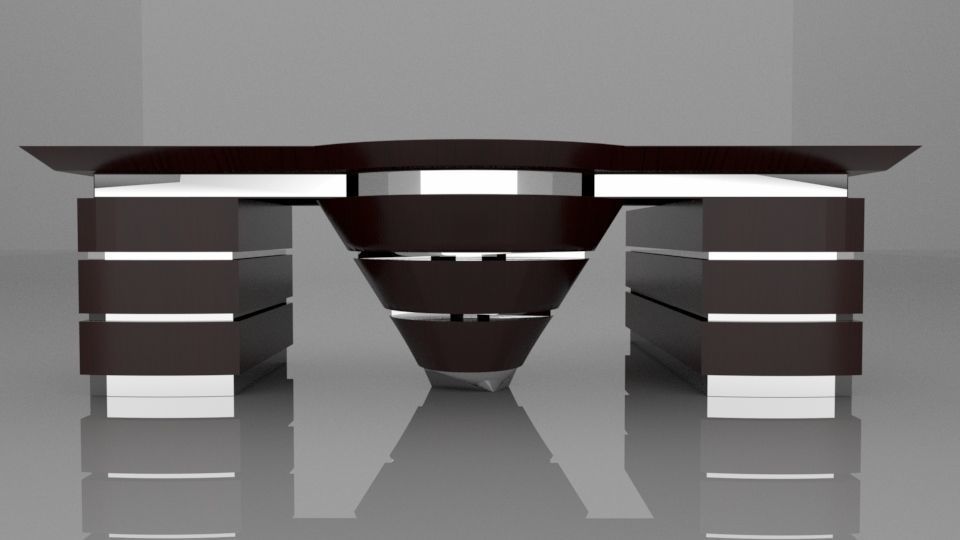 An Elegant Office Table 3D model_1