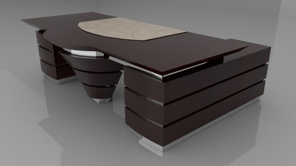 An Elegant Office Table 3D model_2