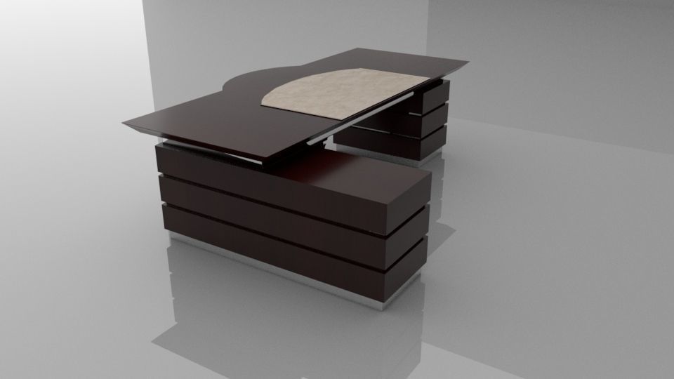 An Elegant Office Table 3D model_3