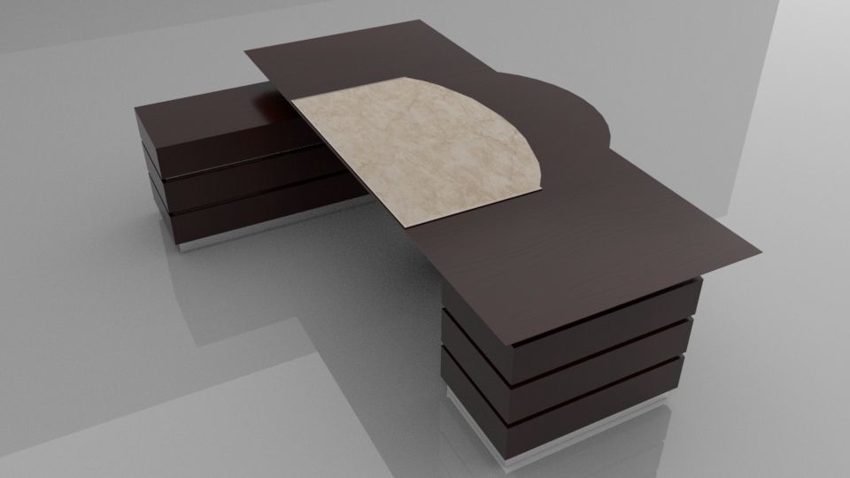 An Elegant Office Table 3D model_4