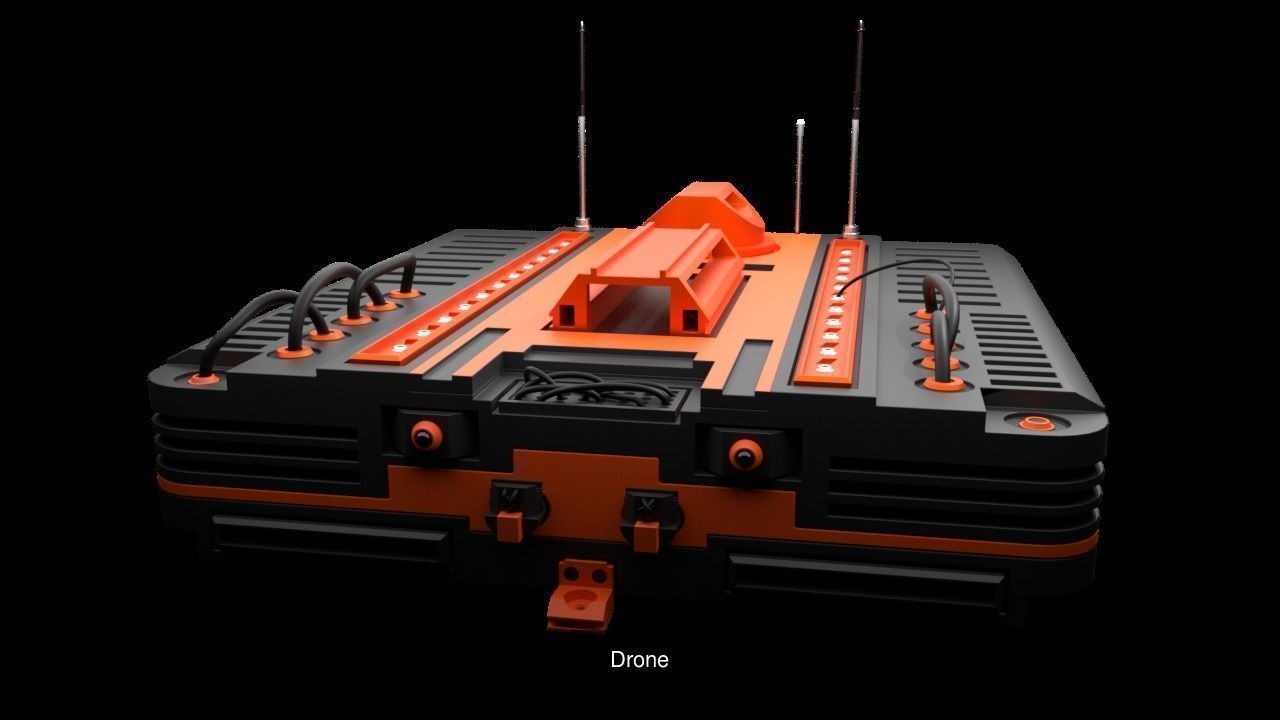 Drone Robots 3D Model Collection_1