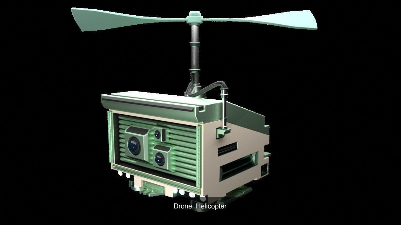 Drone Robots 3D Model Collection_2