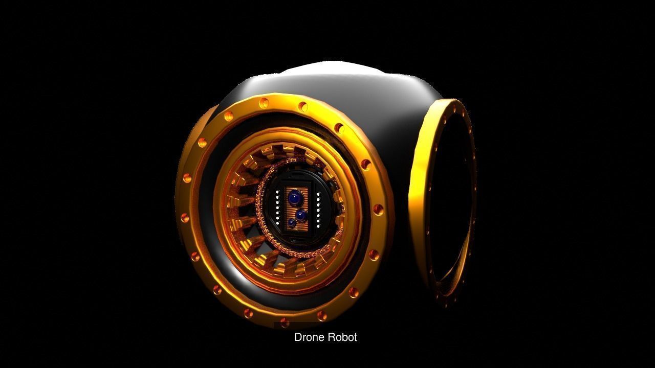 Drone Robots 3D Model Collection_4