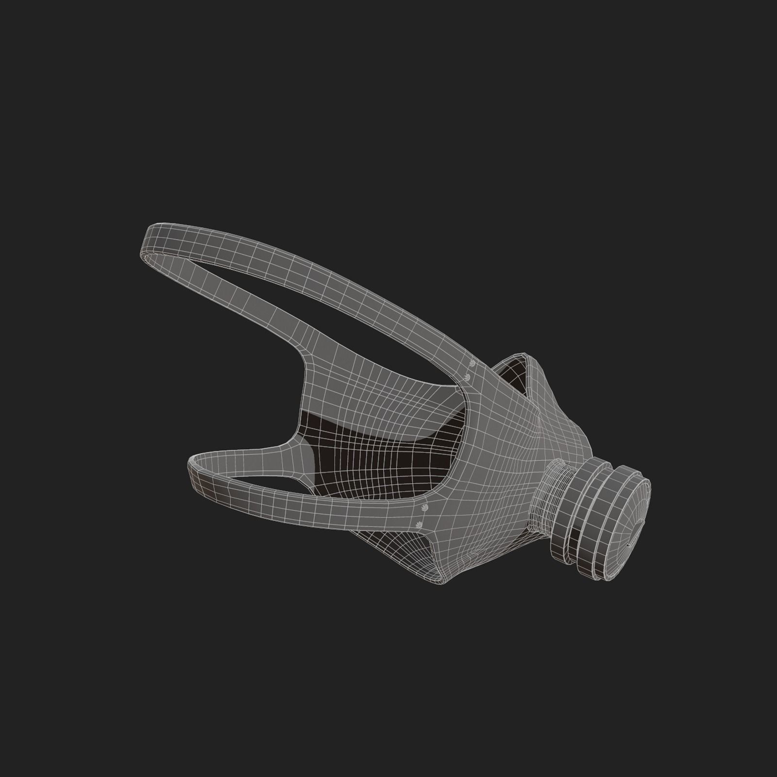 Gas mask helmet 3d model military combat fantasy  3D model_10