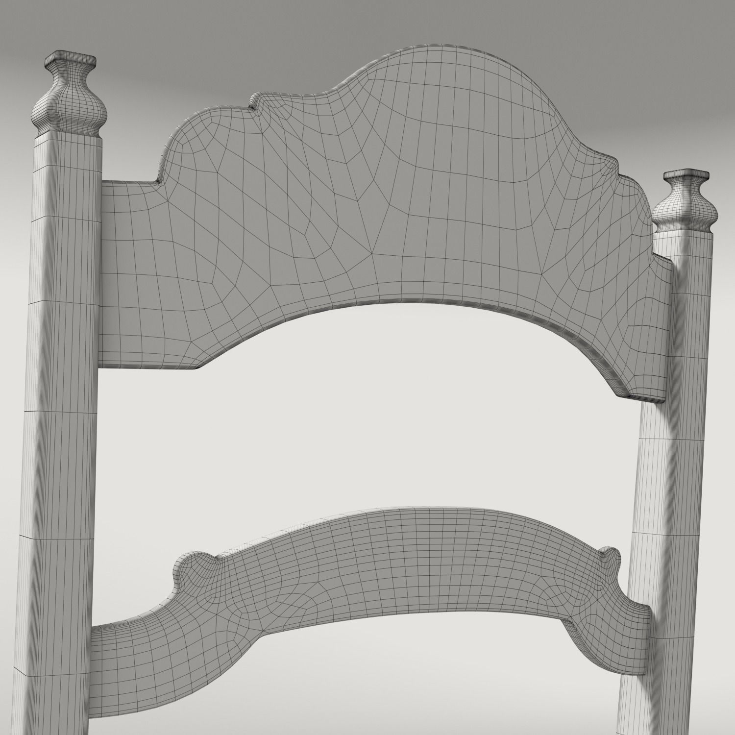 Restoration Hardware Vintage Wooden Chair 3D model_11