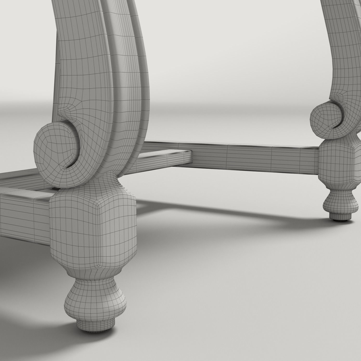 Restoration Hardware Vintage Wooden Chair 3D model_10