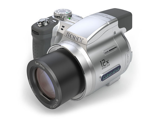 SONY-DSC-H2 Camera 3D model