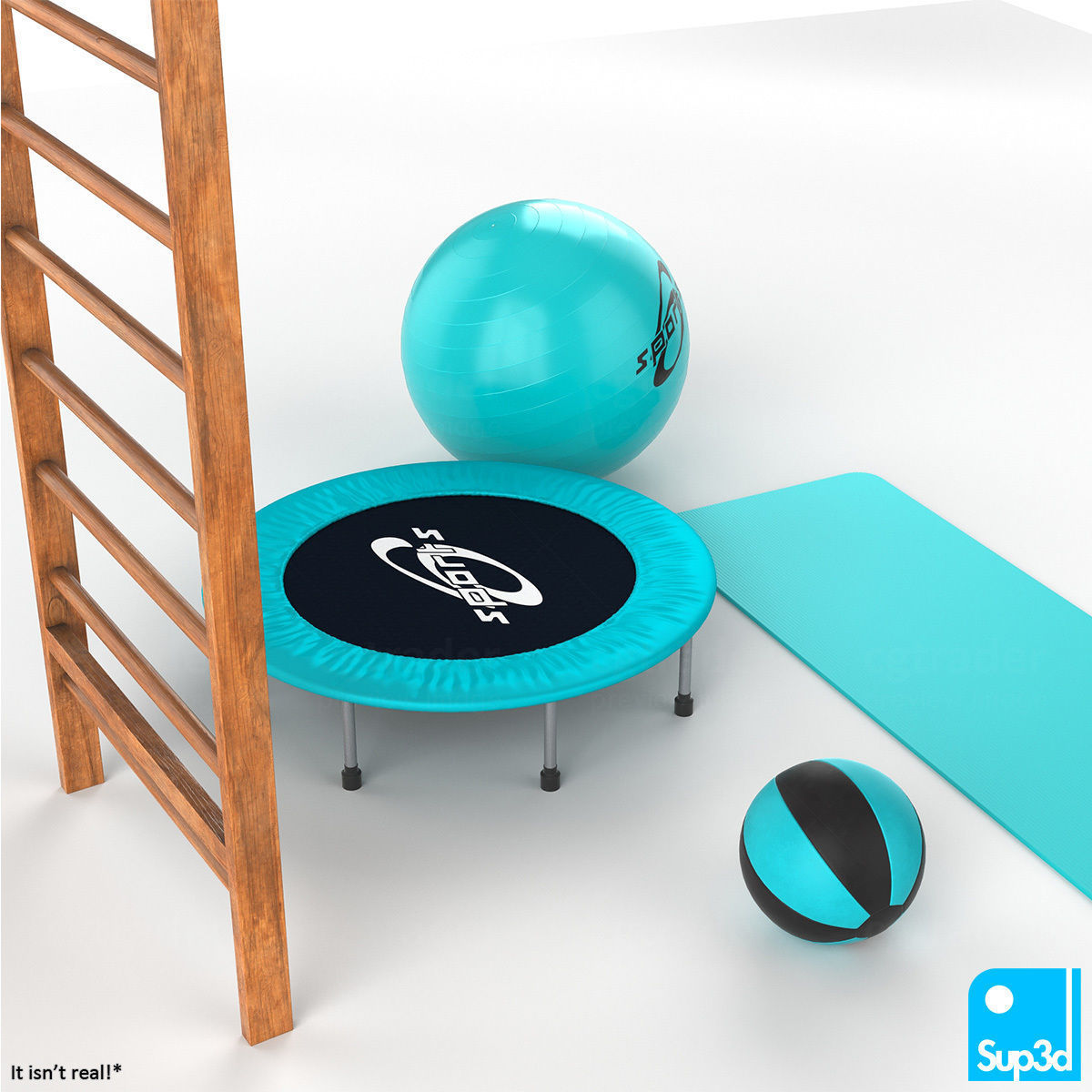 Sports Equipment 3D model_2