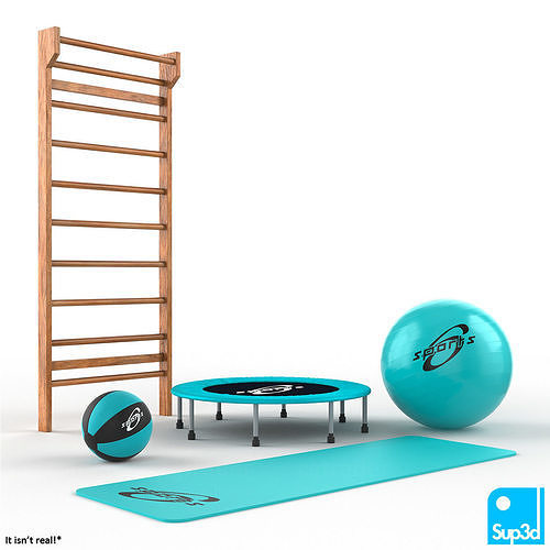 Sports Equipment 3D model