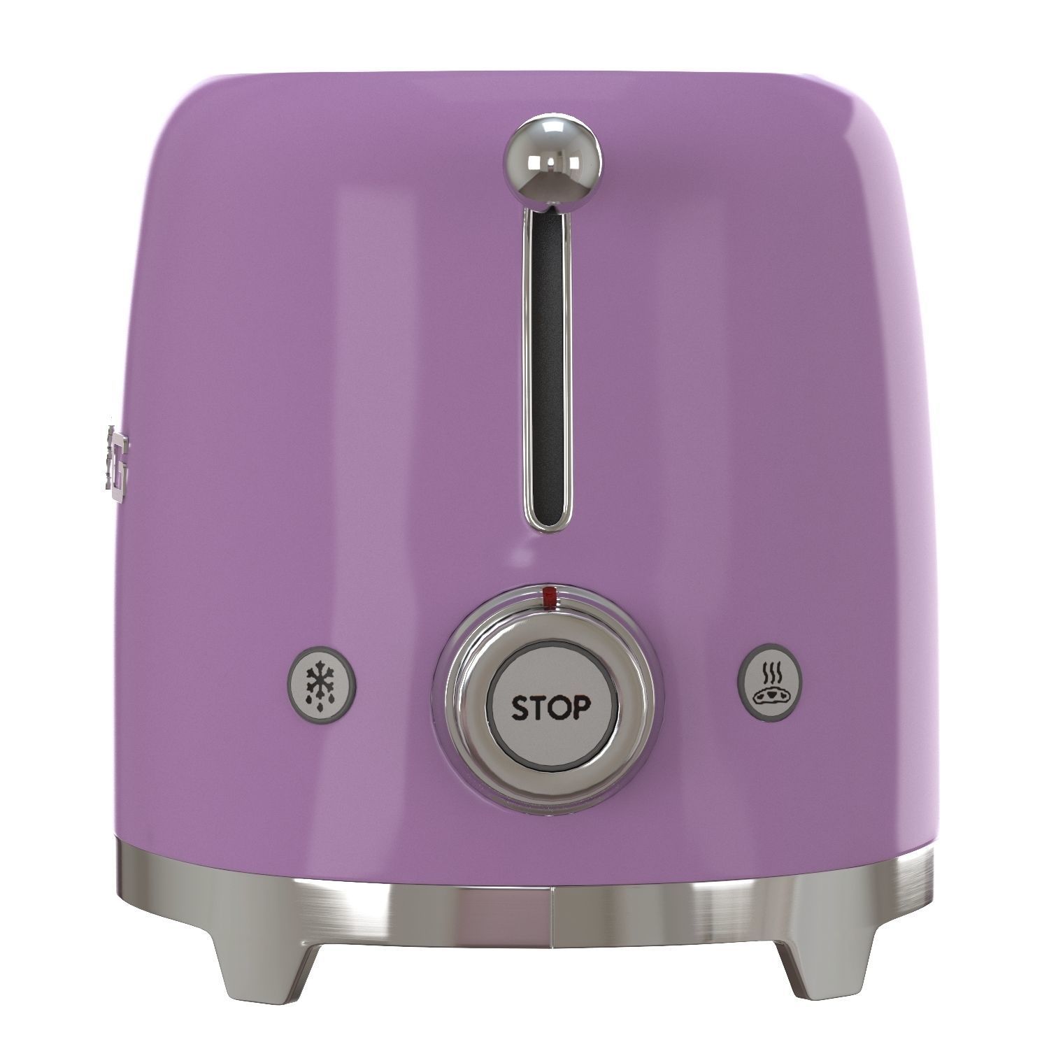 Toaster Smeg Low-poly 3D model_1