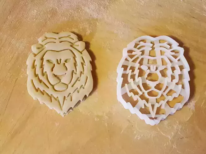 Lion cookie cutter 3D print model