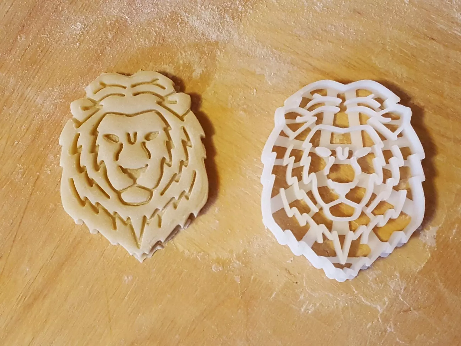 Lion cookie cutter 3D print model_0