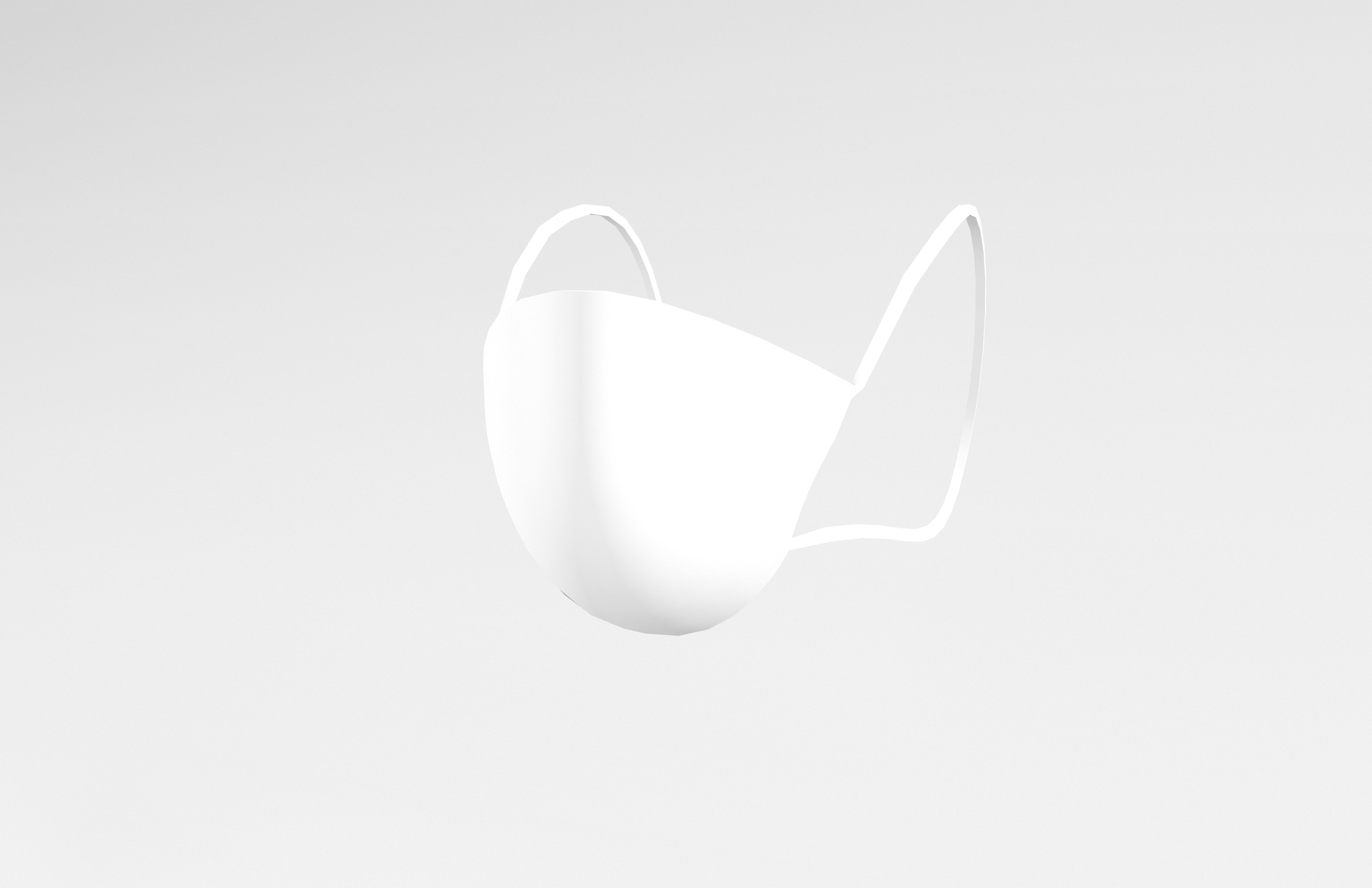 Medical Masks v1 002 Low-poly 3D model_2